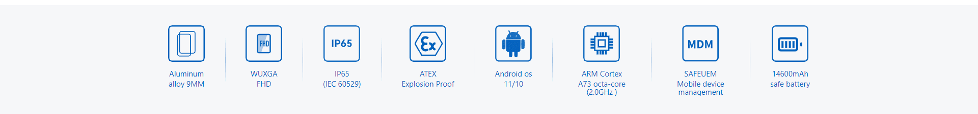 ATEX intrinsically safe tablet 