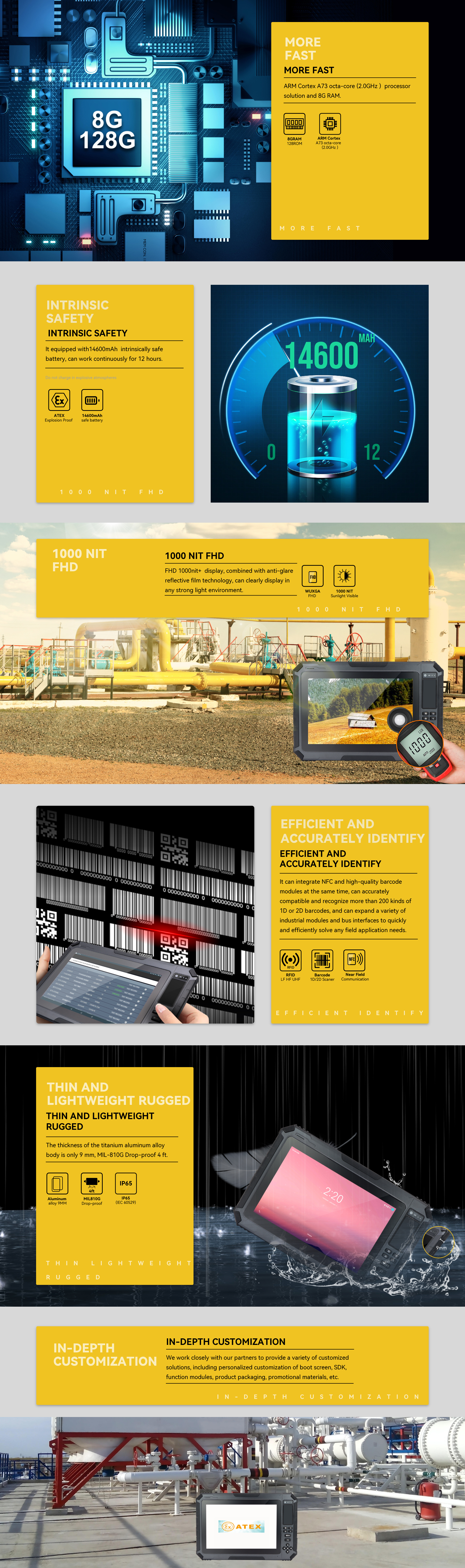 ATEX intrinsically safe tablet T101EX