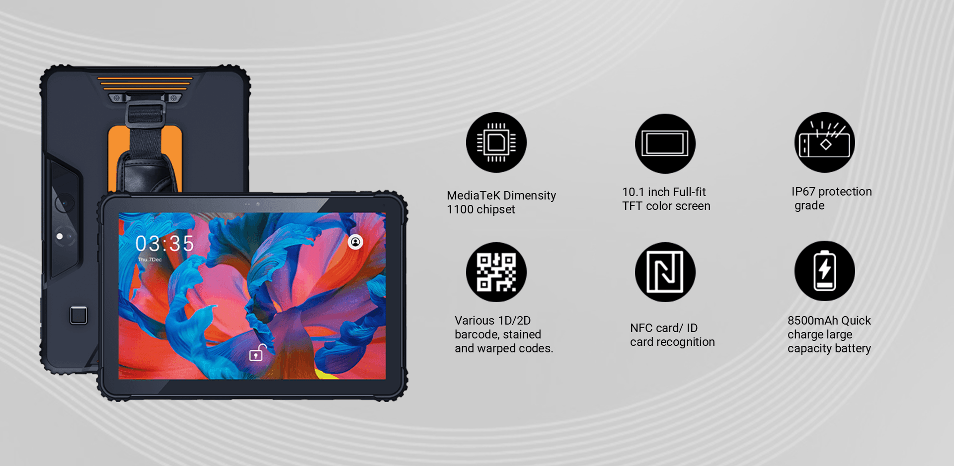 X100 rugged 10inch 5G tablet 2