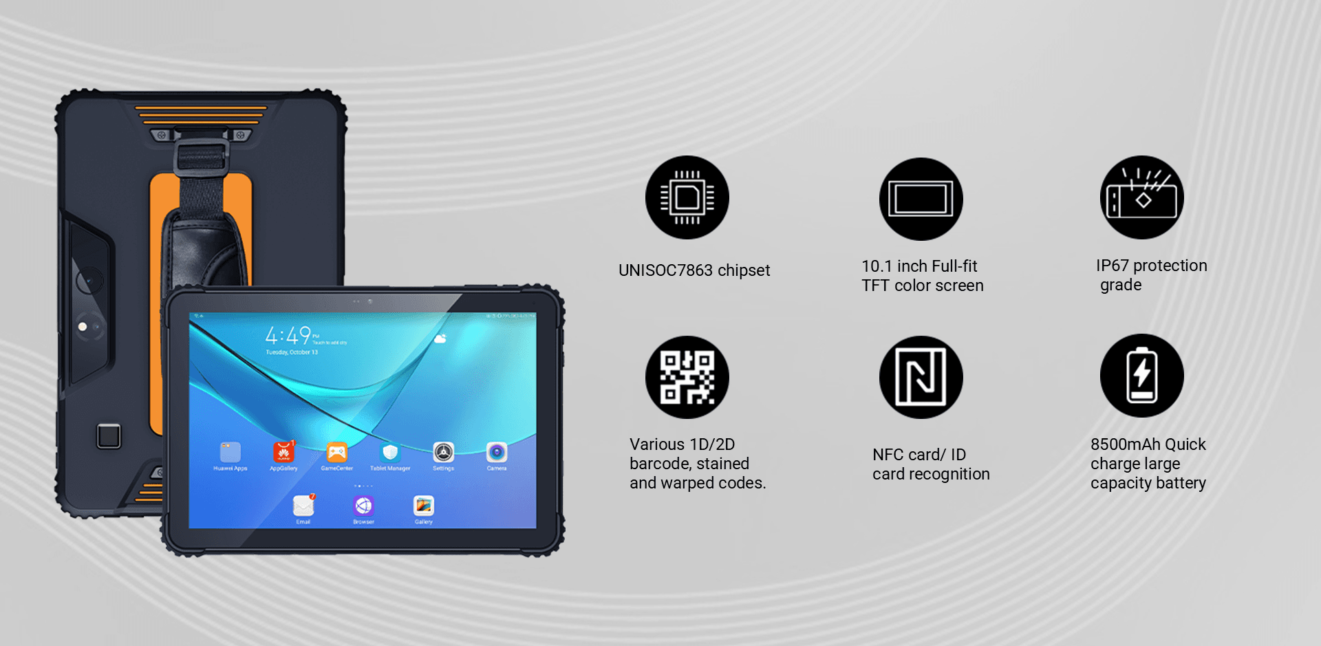X100D Android Rugged 10 inch tablet 2