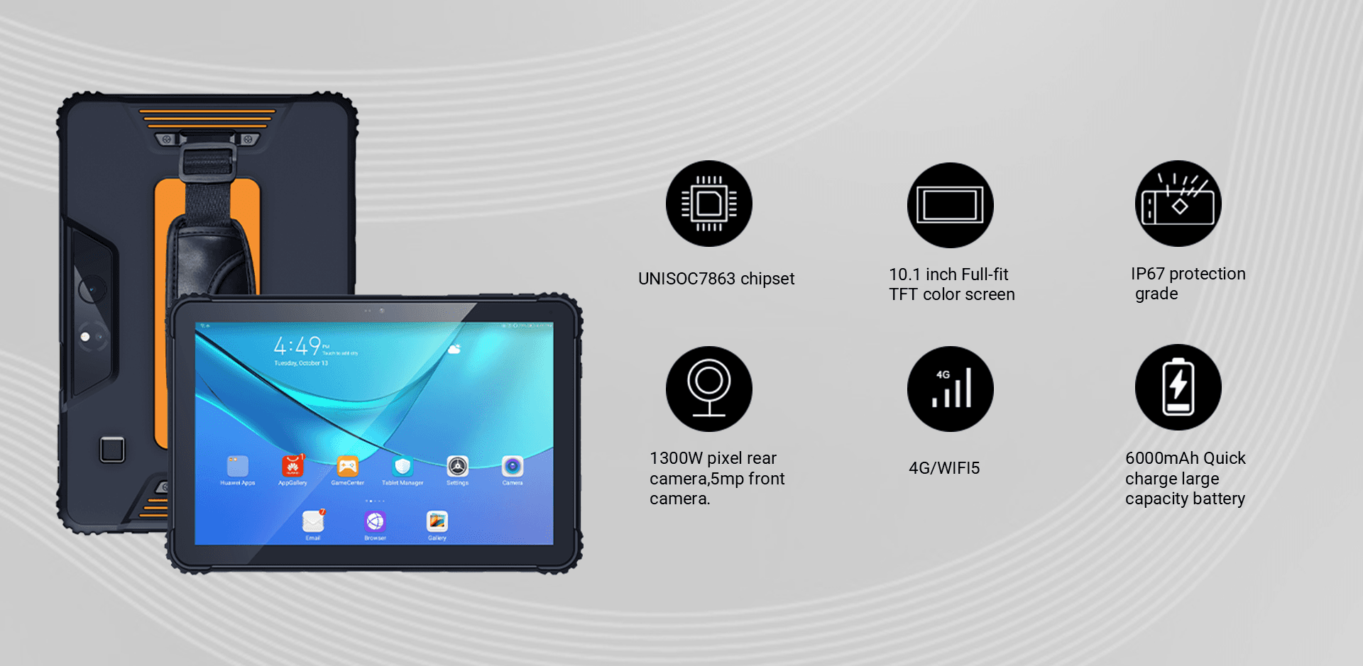 X100N Rugged 10 inch Android Tablet 2