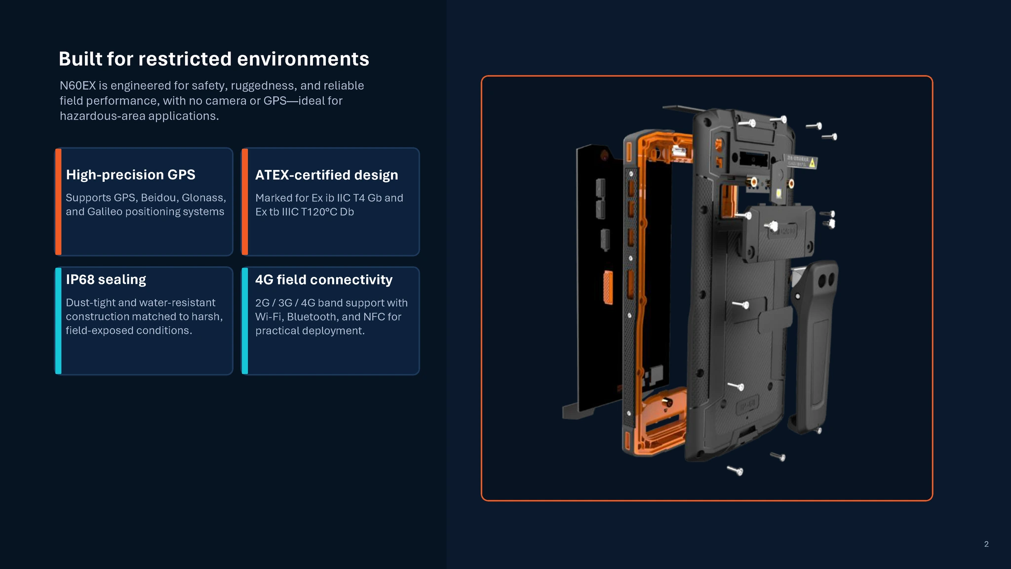 Polaris Secures Order for ATEX-Certified Mobile Phones for Saudi Aramco Construction Sites 3 Polaris N60EX ISAFE MOBILE 页面 3