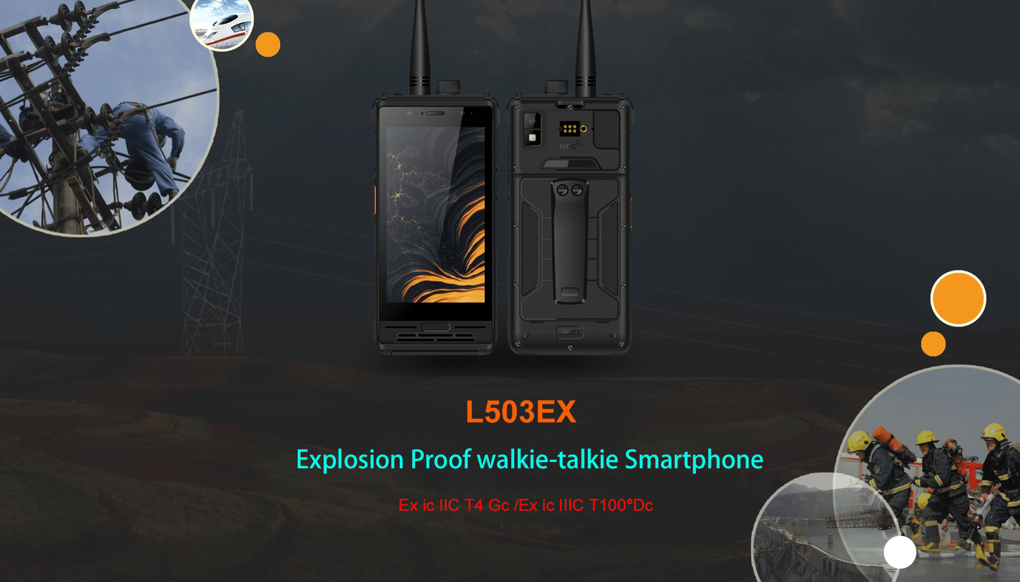 L503EX ATEX&IECEx Explosion Proof walkie-talkie Smartphone